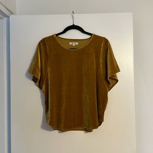 Madewell velvet top